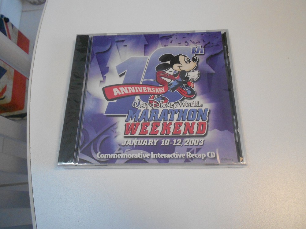 MARATHON WEEKEND DISNEY COMMEMORATIVE INTERACTIVE RECAP SEALED CD ROM 2003