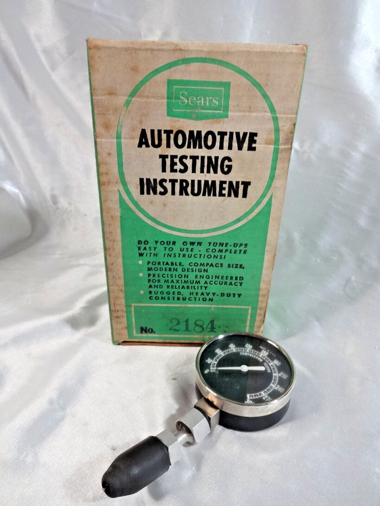 Sears 300# Compression Tester VTG 26162-1 Collectable W/Box