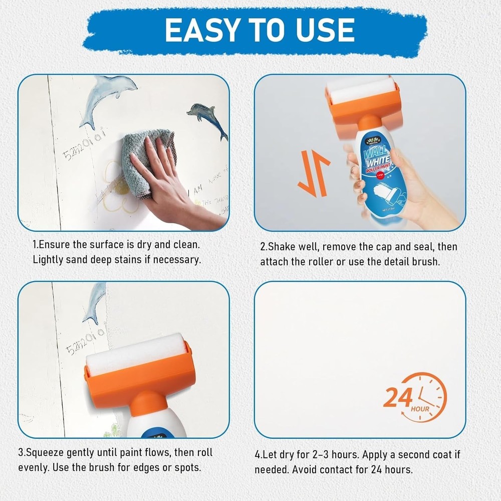 17.6 Floz Wall Touch Up Paint With Roller