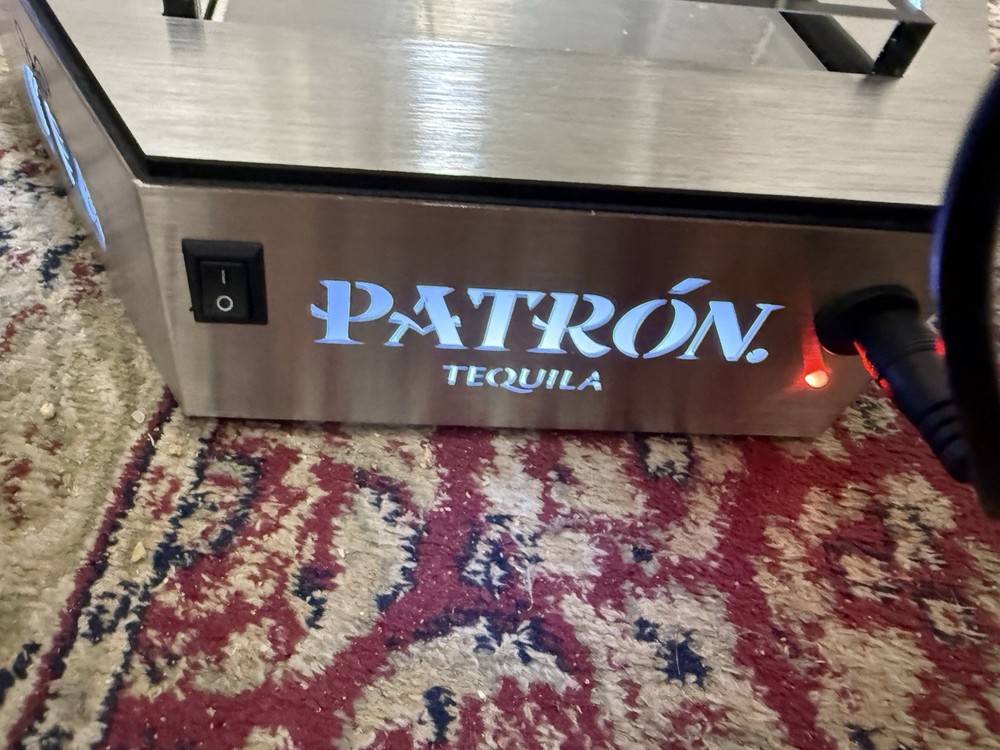 Patron Tequila Bottle Glorifier/ Presenter Lock Box. New