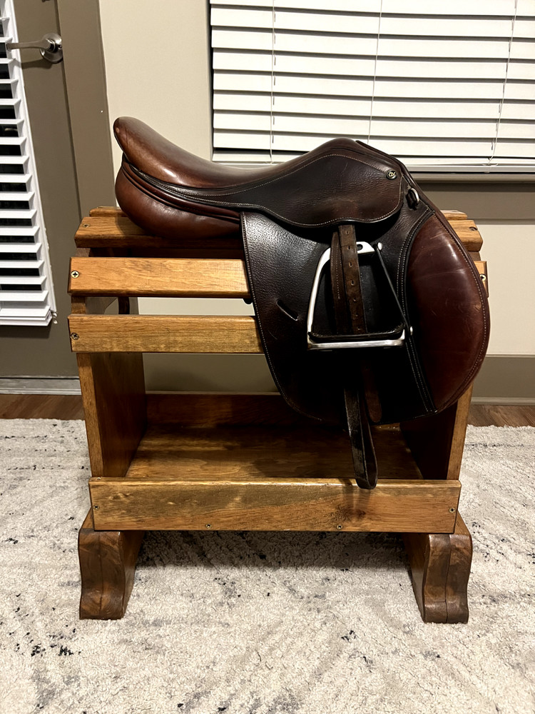 Ovation 13" All-Purpose Saddle – Includes Stirrups, Leathers & Stand