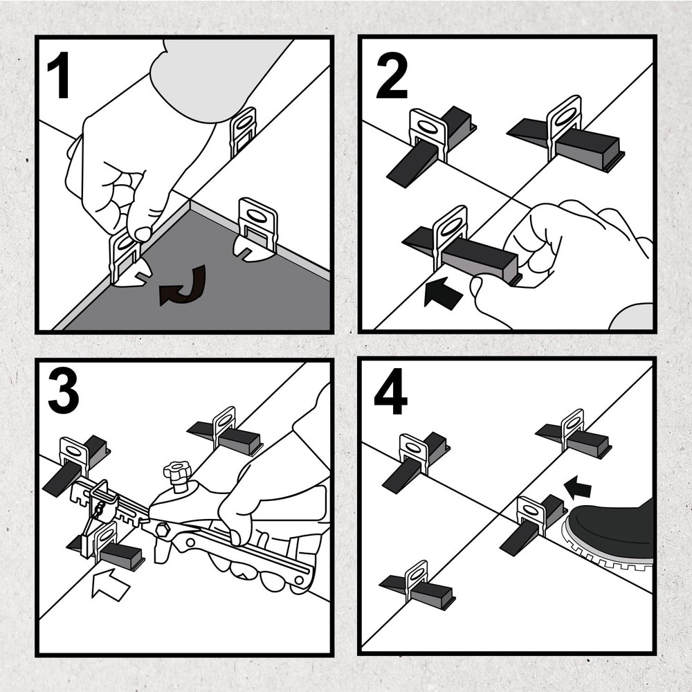 Tile Leveling System Reusable Tile Wedges 400 Pack for Floor and Wall Tile In...