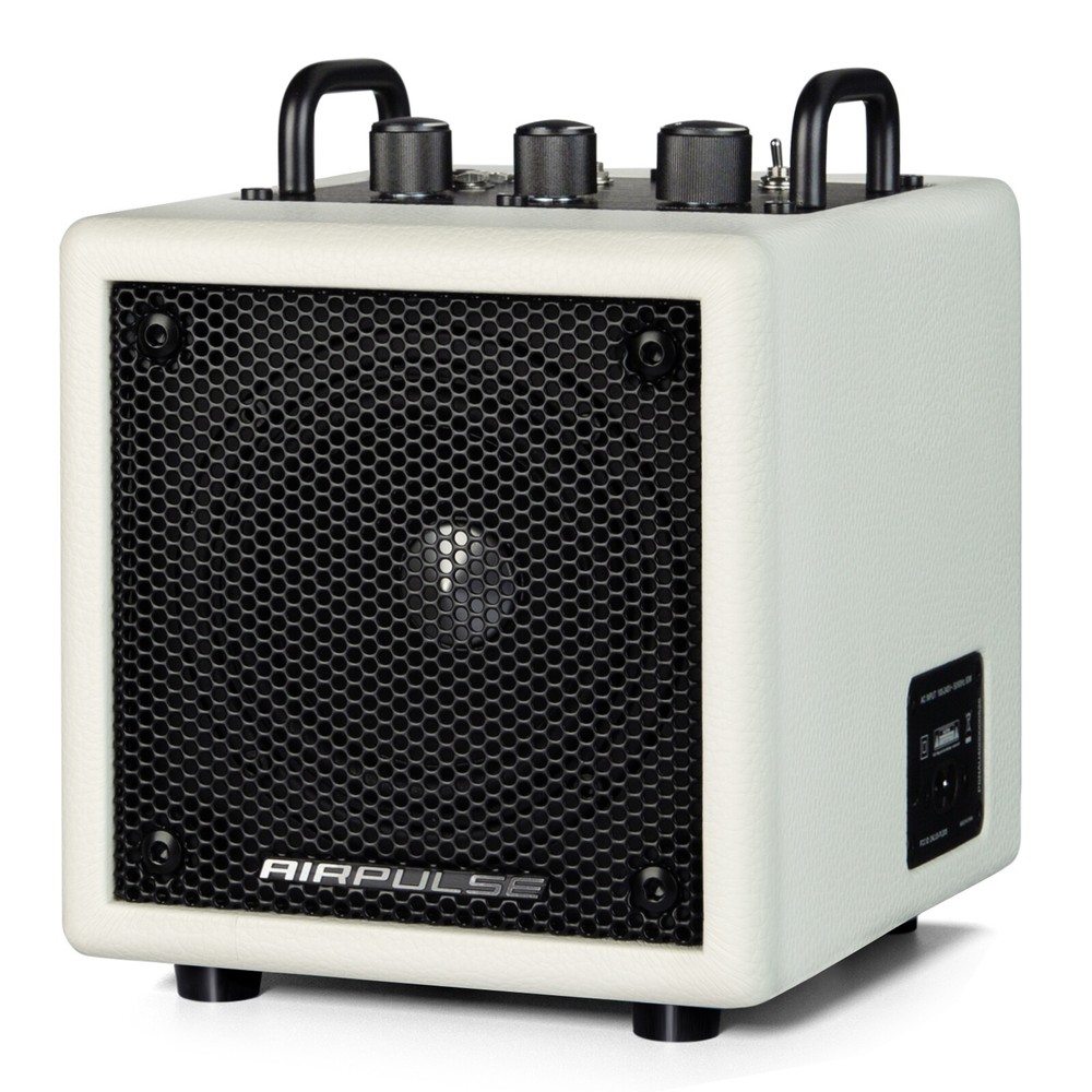 AirPulse AU-4 Compact Bluetooth 5.1 Speaker with AUX/LINE Input, 35W - White