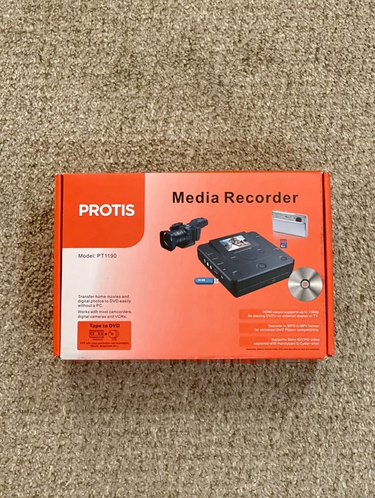 PROTIS Multi-function Media Recorder PT1190 DVD Recorder/Player HDMI USB🎁NEW🎁