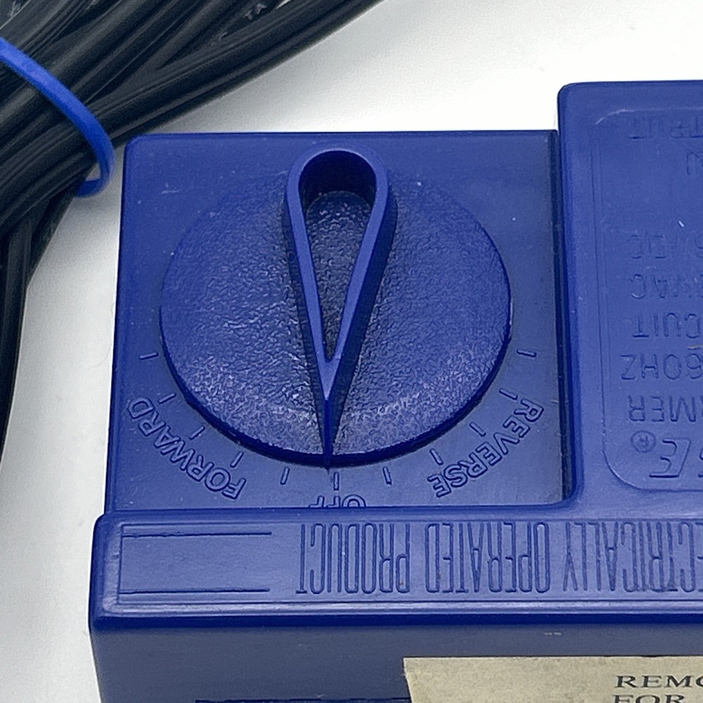Life-Like Blue Model Train Hobby Transformer Reverse Off Forward 120 Volt OEM