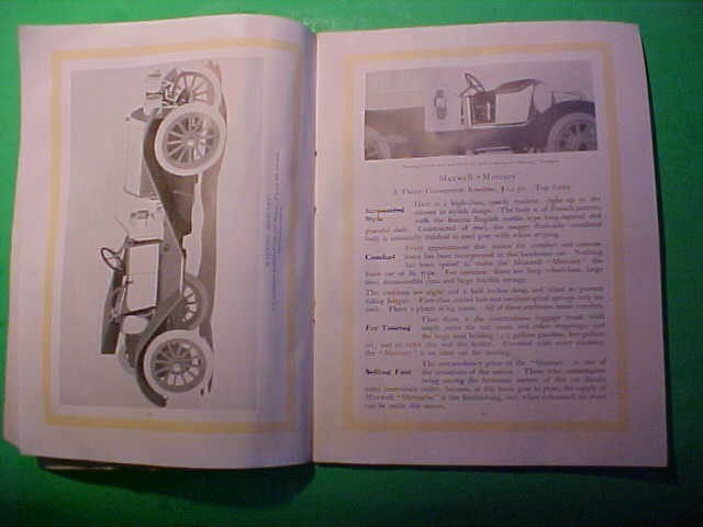 1912 Maxwell Motor Car Catalog