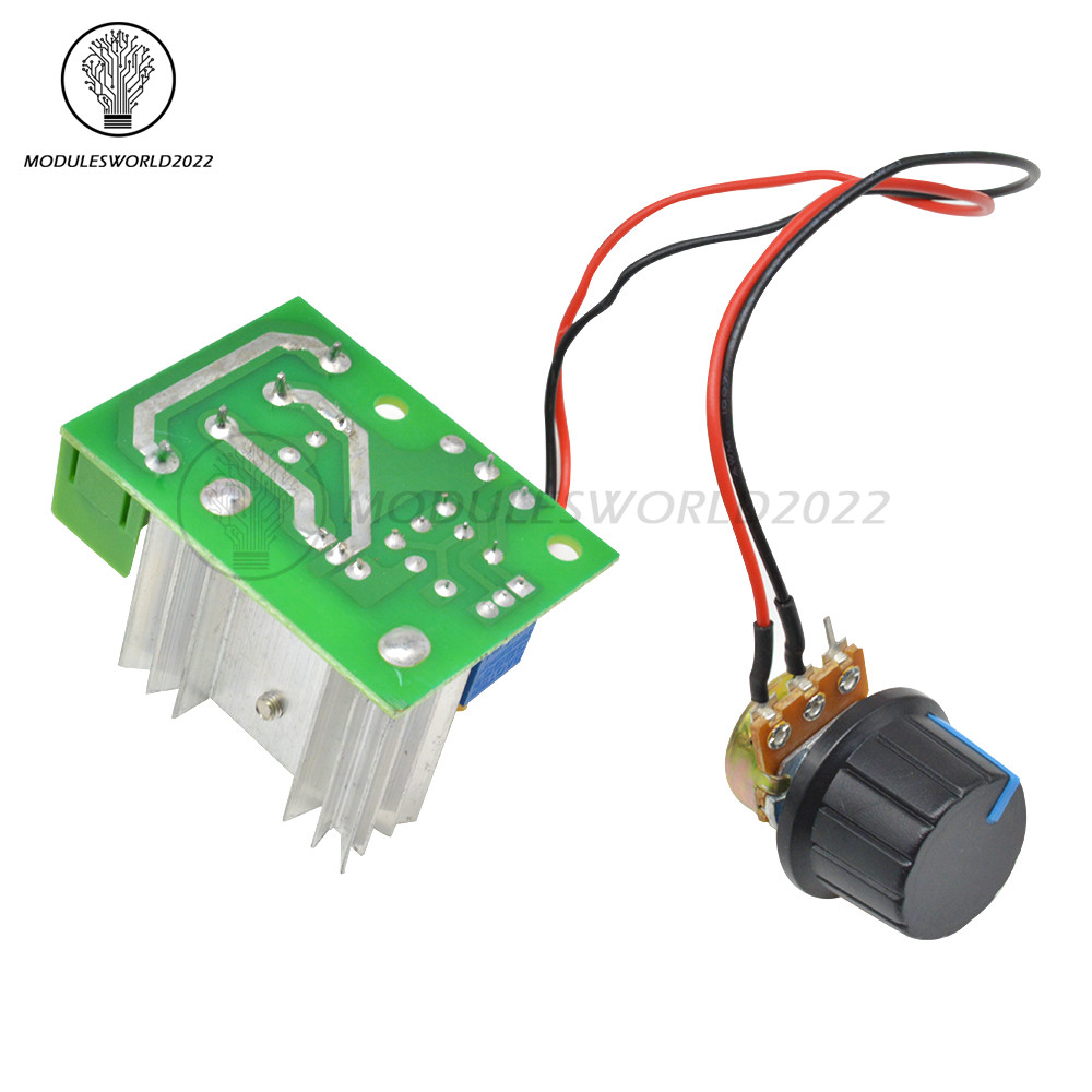 2000W High Power Voltage Regulator Switch Motor Speed Controller Module 50-220V