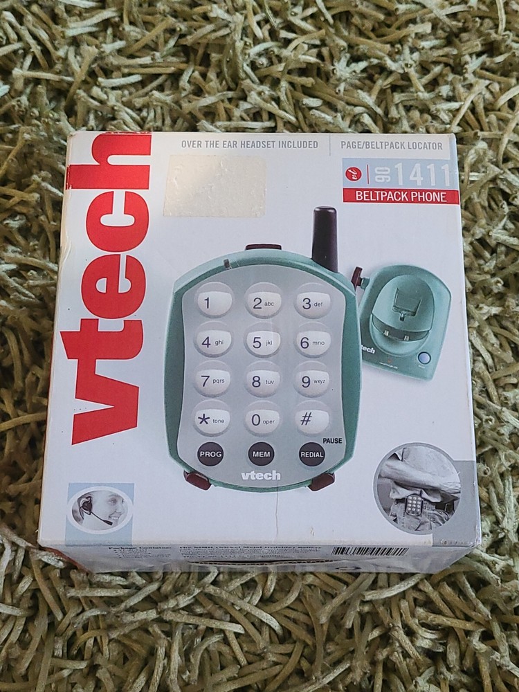 Vintage Vtech Belt Pack Phone 1411 - NEW Open Box