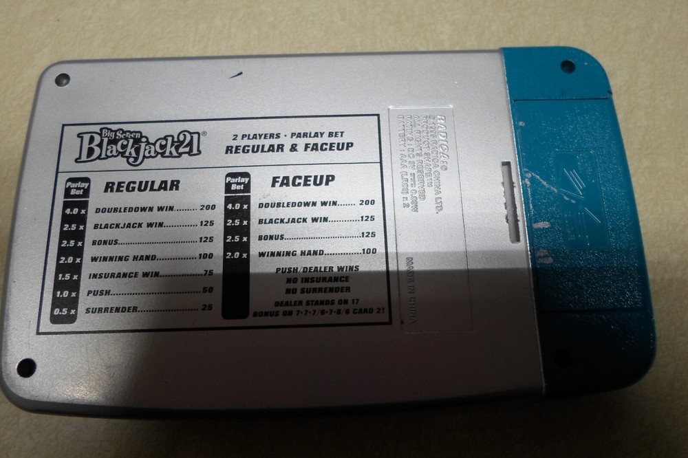 Big Screen Blackjack 21 Handheld electronic game