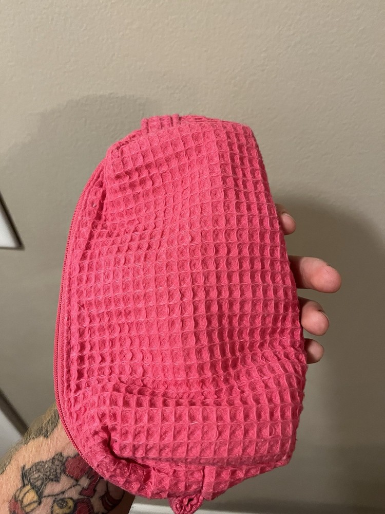 Makeup Pink Bag With Kayla Embroidered