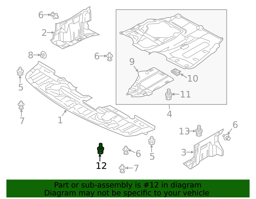 Genuine Mitsubishi Mount Bolt MS240602