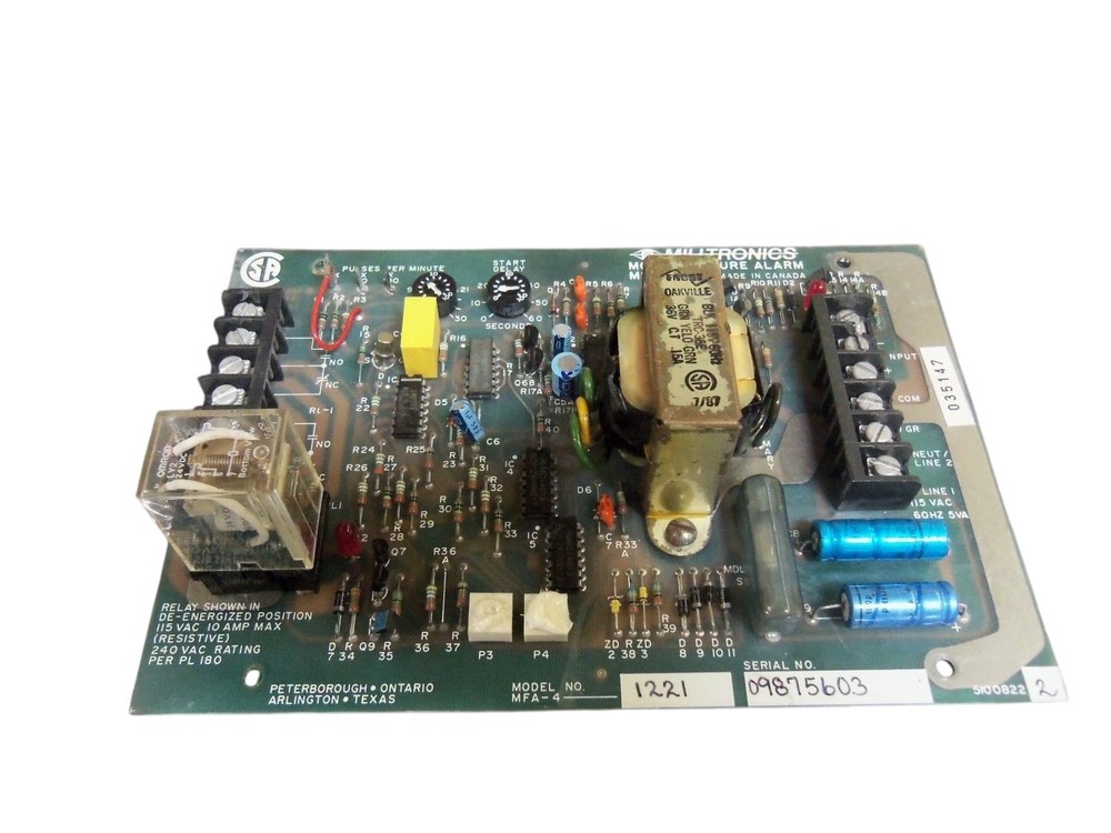 MILLTRONICS MFA-41221 PC BOARD UNMP