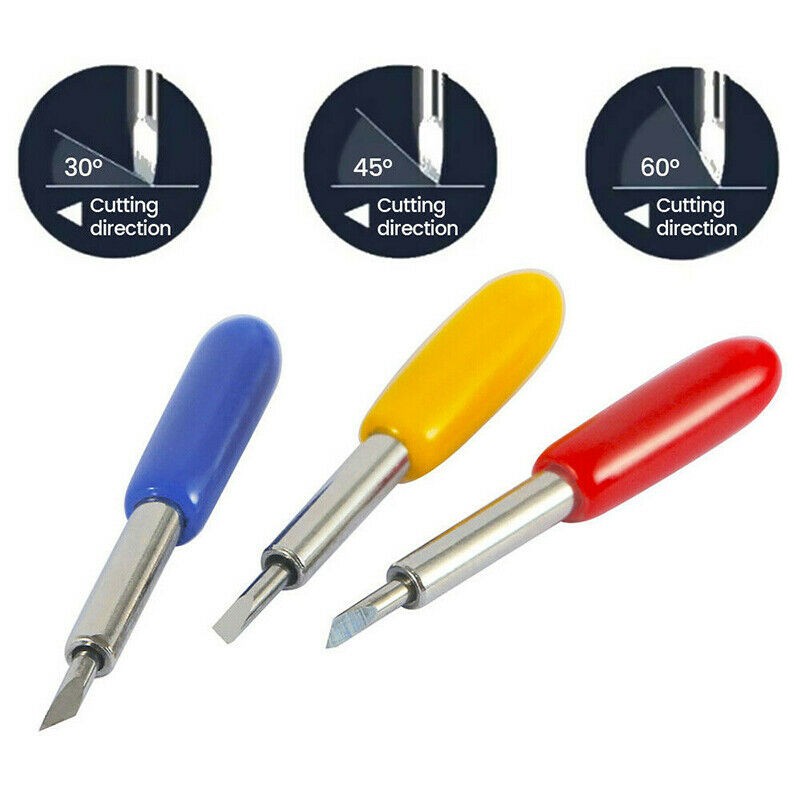 50Pack 30°/45°/60° Assorted Roland Cutting Plotter Vinyl Cutter Blade Knife Tool