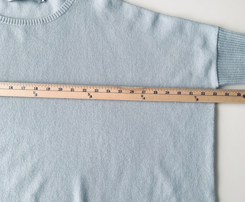Palmer & Purchase Cashmere Boxy Sweater Light Sky Blue One Size oversized