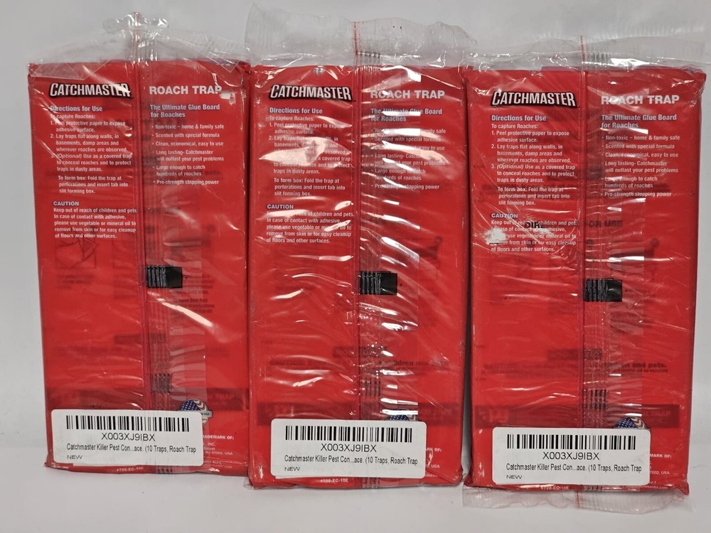 ROACH TRAP GLUE BOARD - LOT OF 3