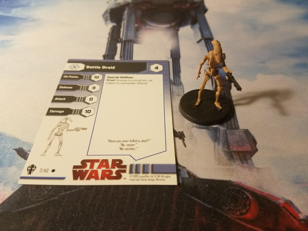 Star Wars Miniatures Galaxy at War 02 Battle Droid