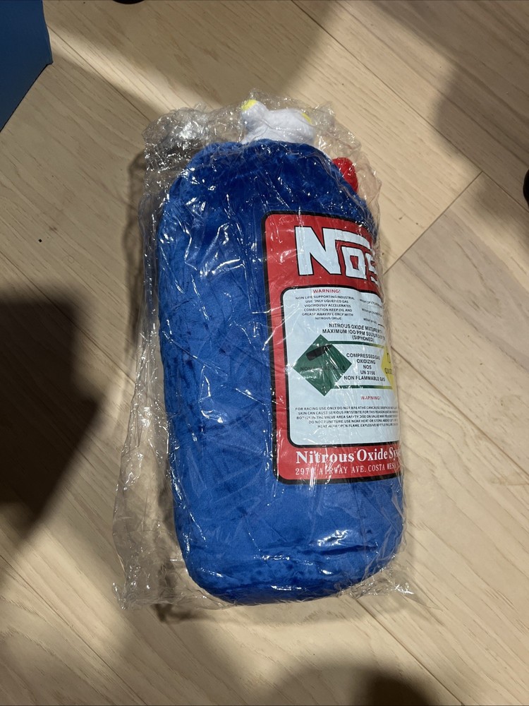 NOS Nitrous Oxide Systems Plush Pillow Great Gift Man Cave Accessory