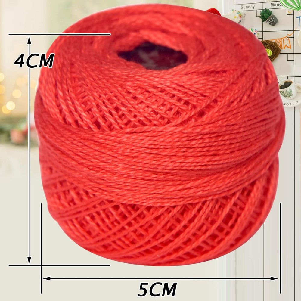 Soft 20 Colors Classic Crochet Thread 20 Pack Medium Avocado Green Gradient