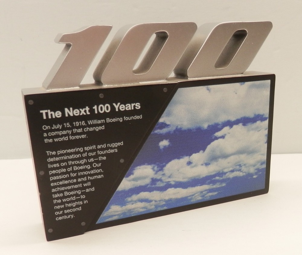 Boeing "The Next 100 Years" Paperweight