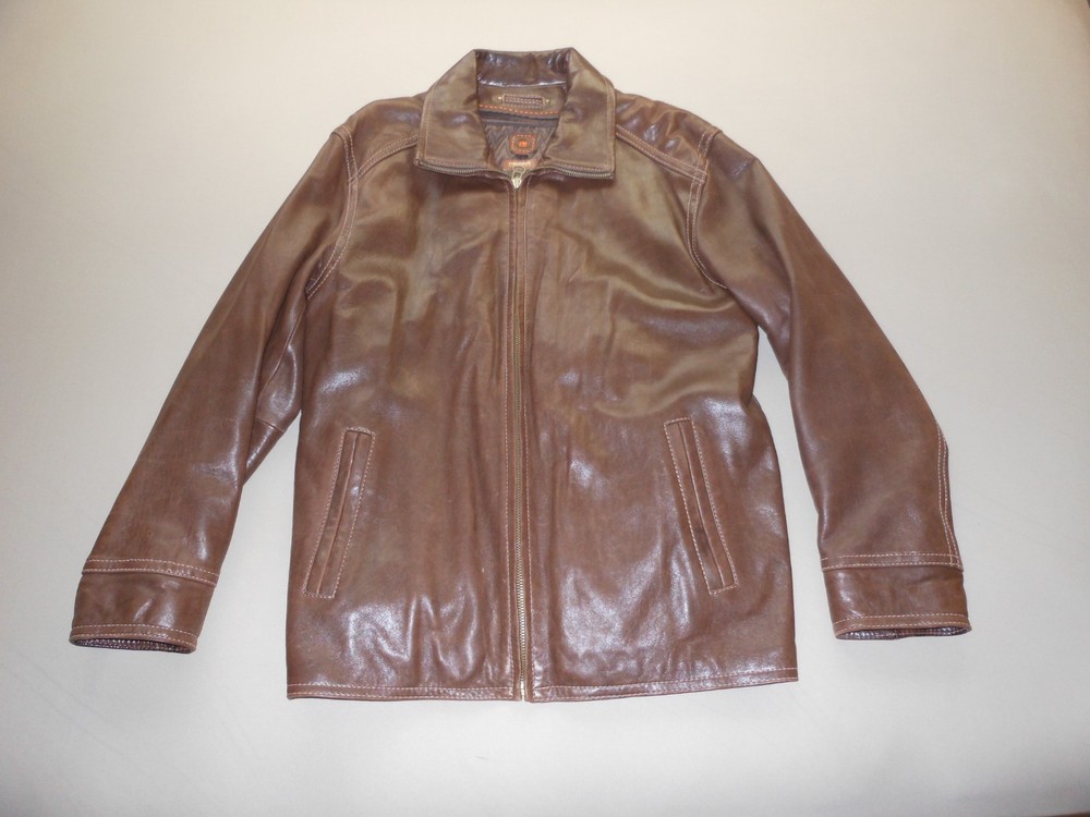 Wilson Large Brown Leather Jacket with Thinsulate Lining