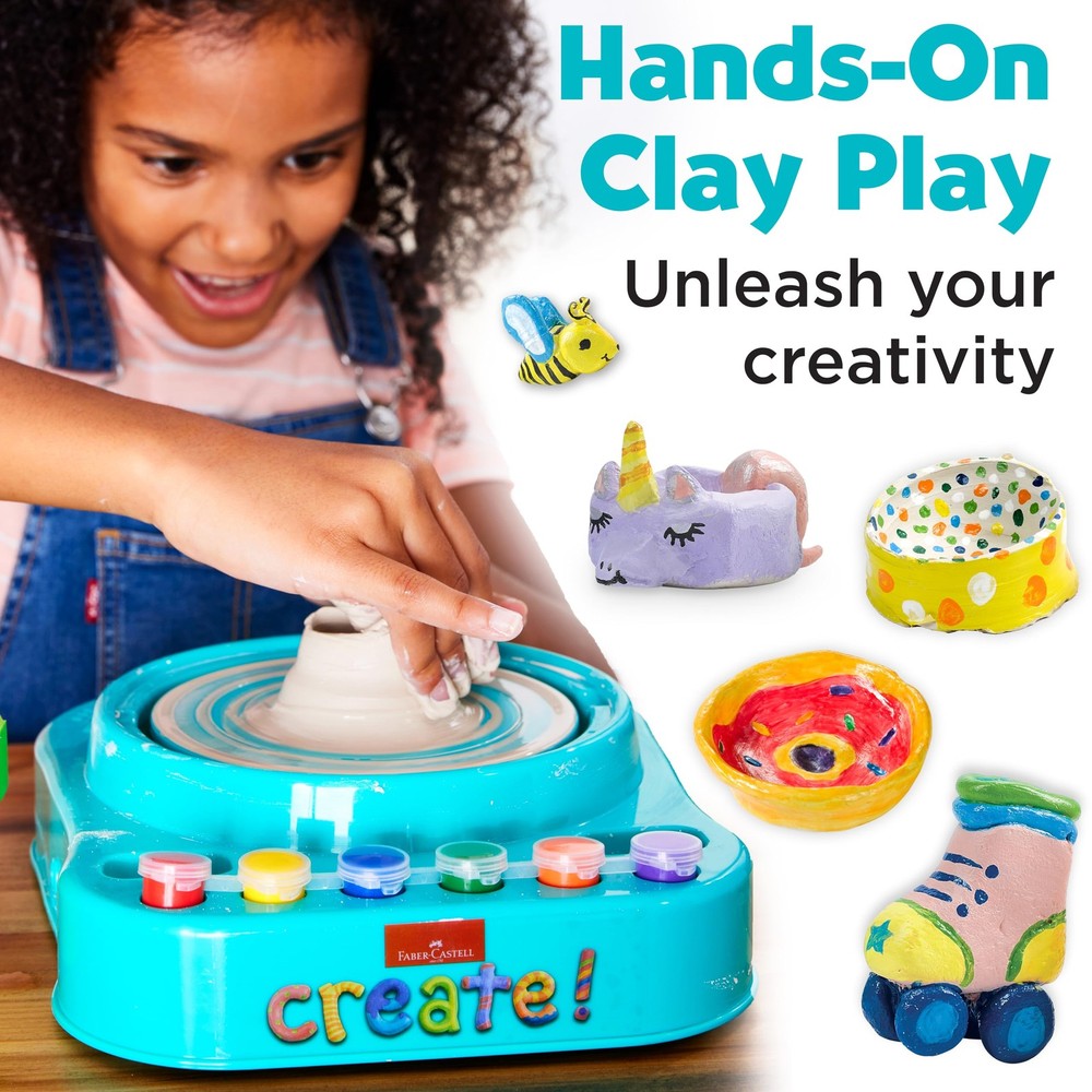 Pottery Studio: Create Your Own Pottery Designs with Kid-Friendly Pottery Whe...