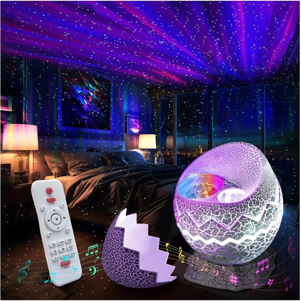 Captivating Starry Night Lights Projector with Adjustable Settings & White Noise