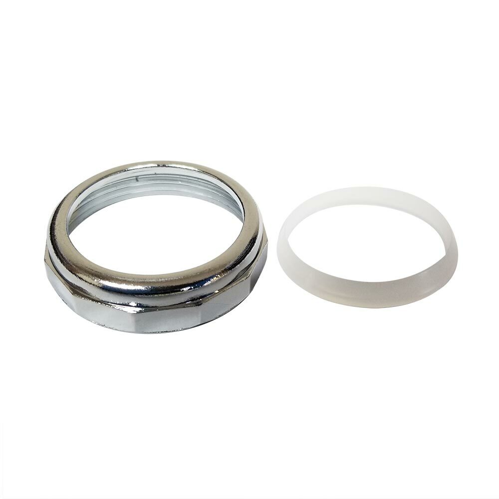 Primex 80116 1-1/2" Chrome Plated Die-Cast Slip Joint Nut with Poly Washer