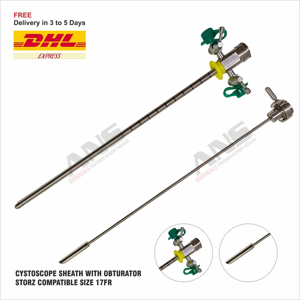 ANS Cystoscope Sheath with Obturator  Size 17Fr