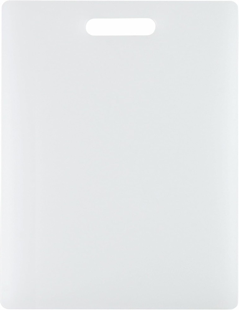 NSF Polysafe Cutting Board with Handle, 11 by 14.5 inches, White