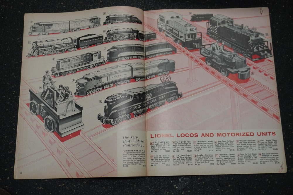 Original Lionel Trains Catalog from 1963