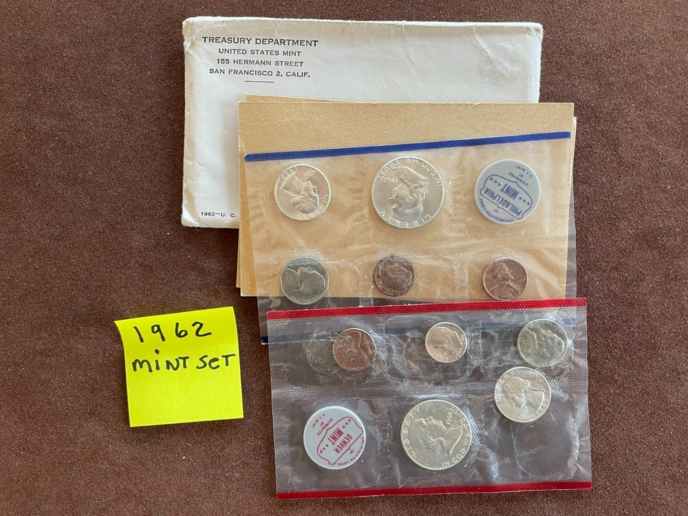 1962 SILVER MINT SET COMPLETE WITH P&D MINTS