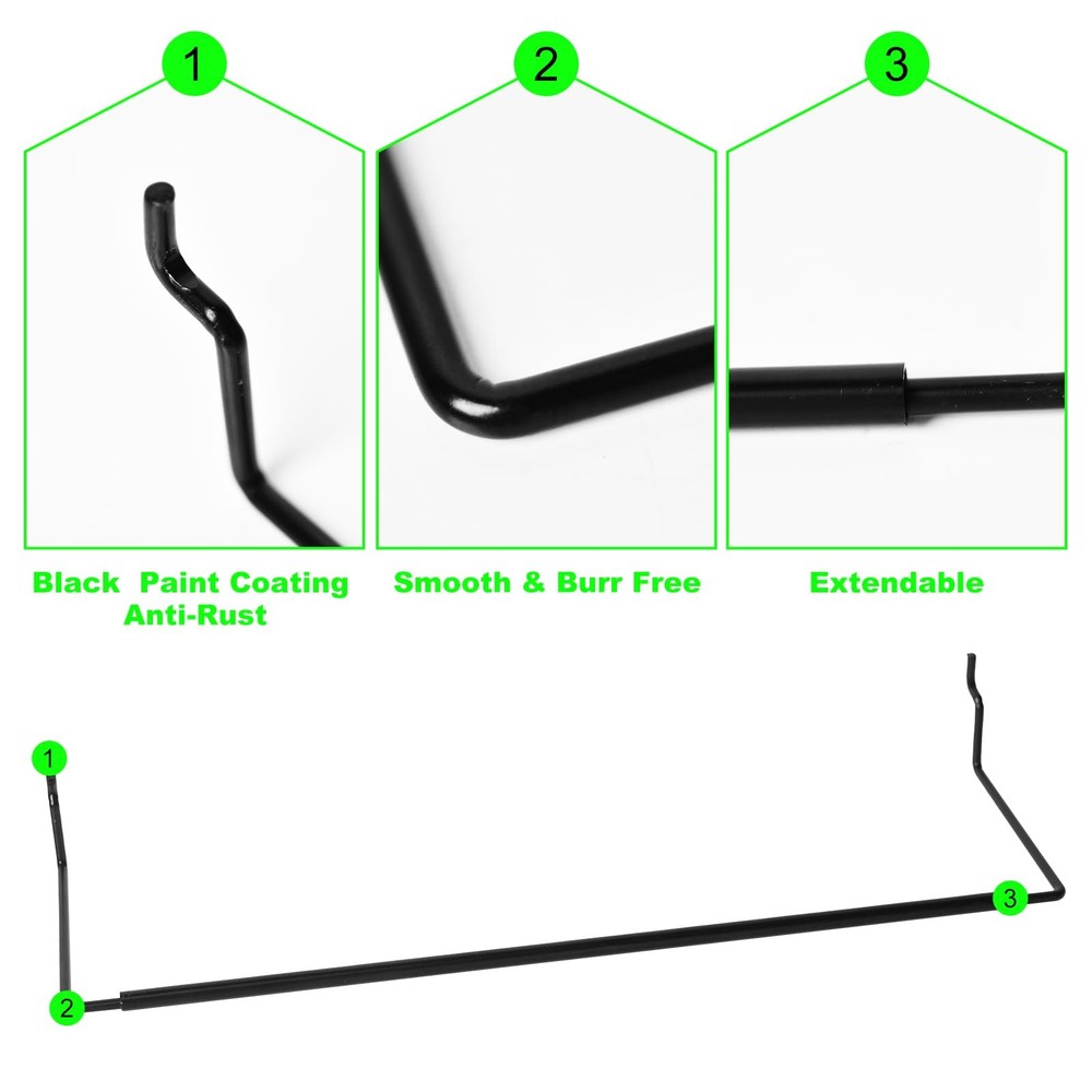 2 Pack Pegboard Towel Holder for Kitchen Workshop Garage Pegboard Accessories