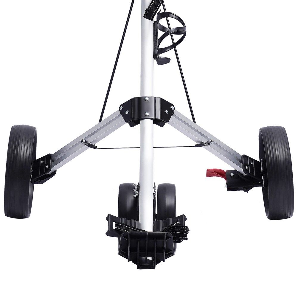 3 Wheel Golf Push Cart Lightweight Push Pull Golf Cart Trolley Sturdy Foldable