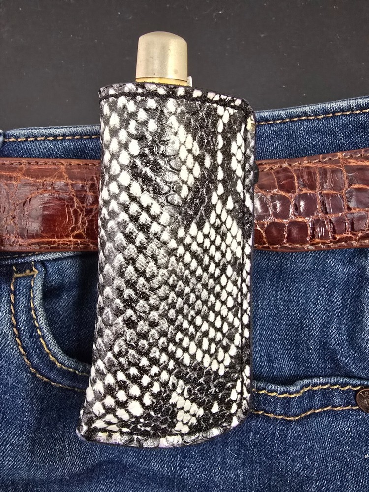 Leather Belt sheath Knife Boker Trapper CUSTOM Left pull Old Timer Case Knives