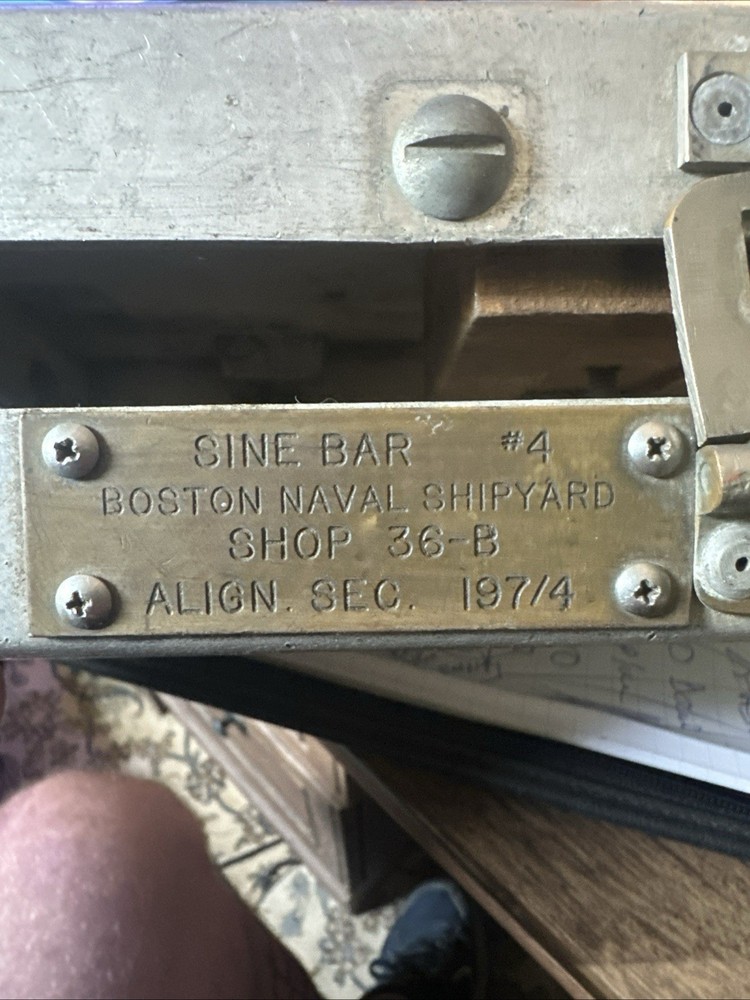 Vintage Azimuth Angle Tool w/ Case – Boston Naval Shipyard 1973, 9+ lbs