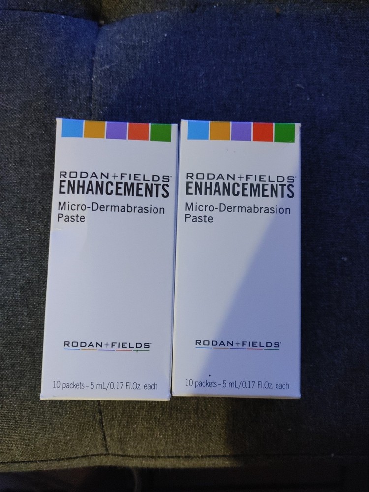 Rodan + Fields Enhancements Micro-dermabrasion Paste 10 Packets New In Box X2