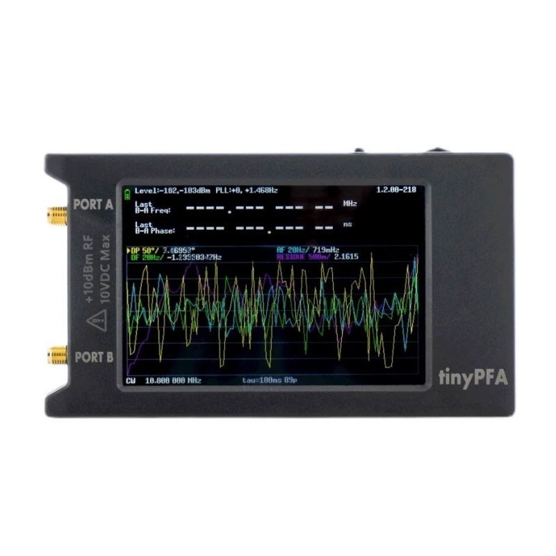 TinyPFA Phase Frequency Analyzer w/ 4" Touch Screen Measures Frequency Phase