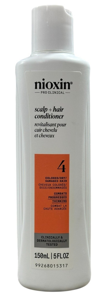 Nioxin System 4 Scalp + Hair Conditioner, Combat Progressed Thinning, 5oz