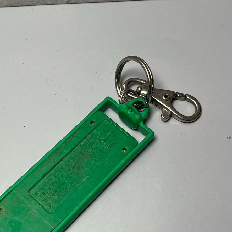 DMT Diamond Machining Technology Sharpening Tools Green Keychain