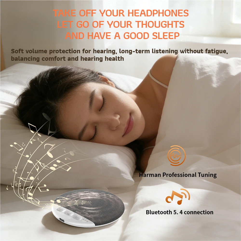 Under Pillow Speaker For Sleeping Bone Conduction Speaker With White Noise Timer