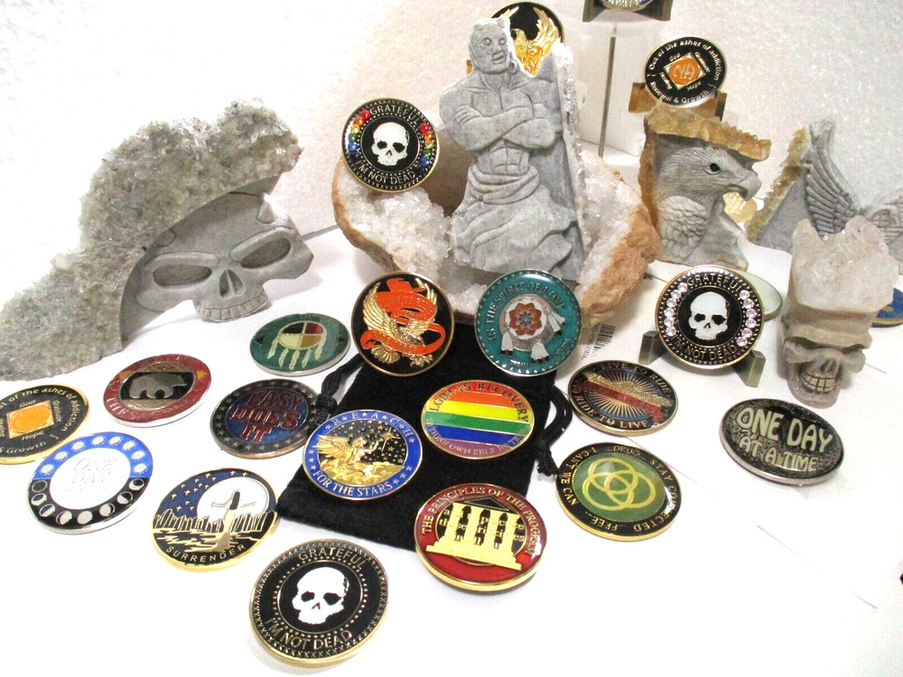 Coins Chip Brass Bad Days / Serenity All 12 Step Recovery Programs