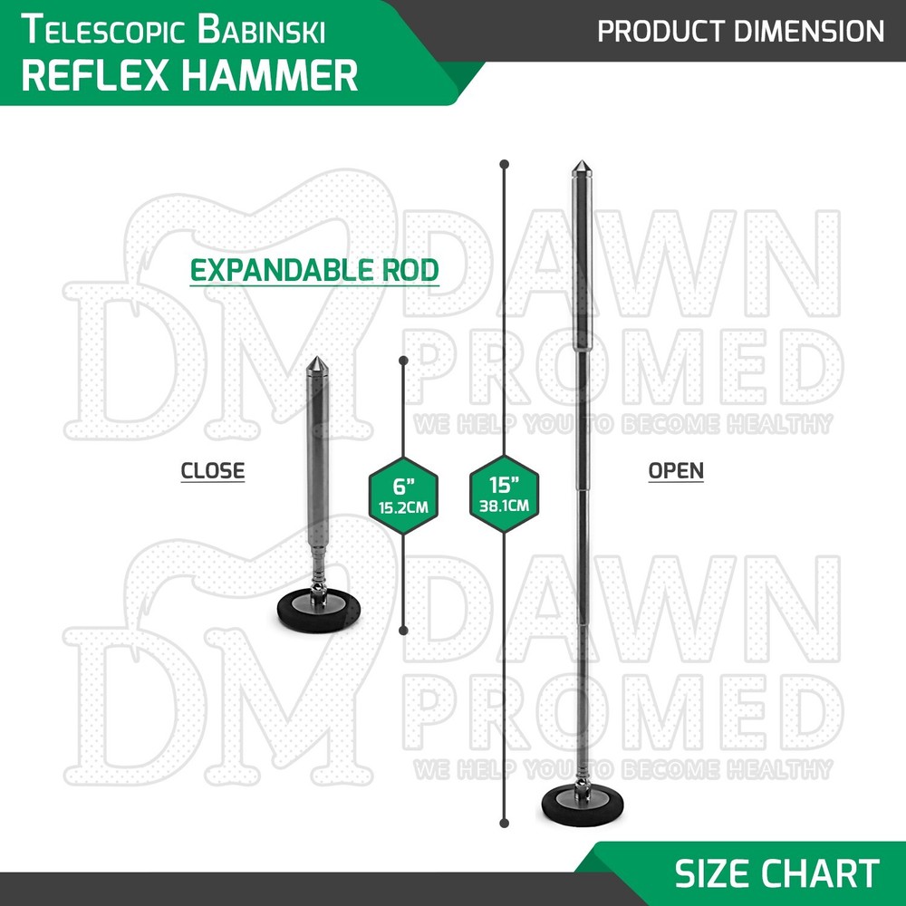 Telescopic Babinski Reflex Hammer For Physical Therapy Neurological Instrument