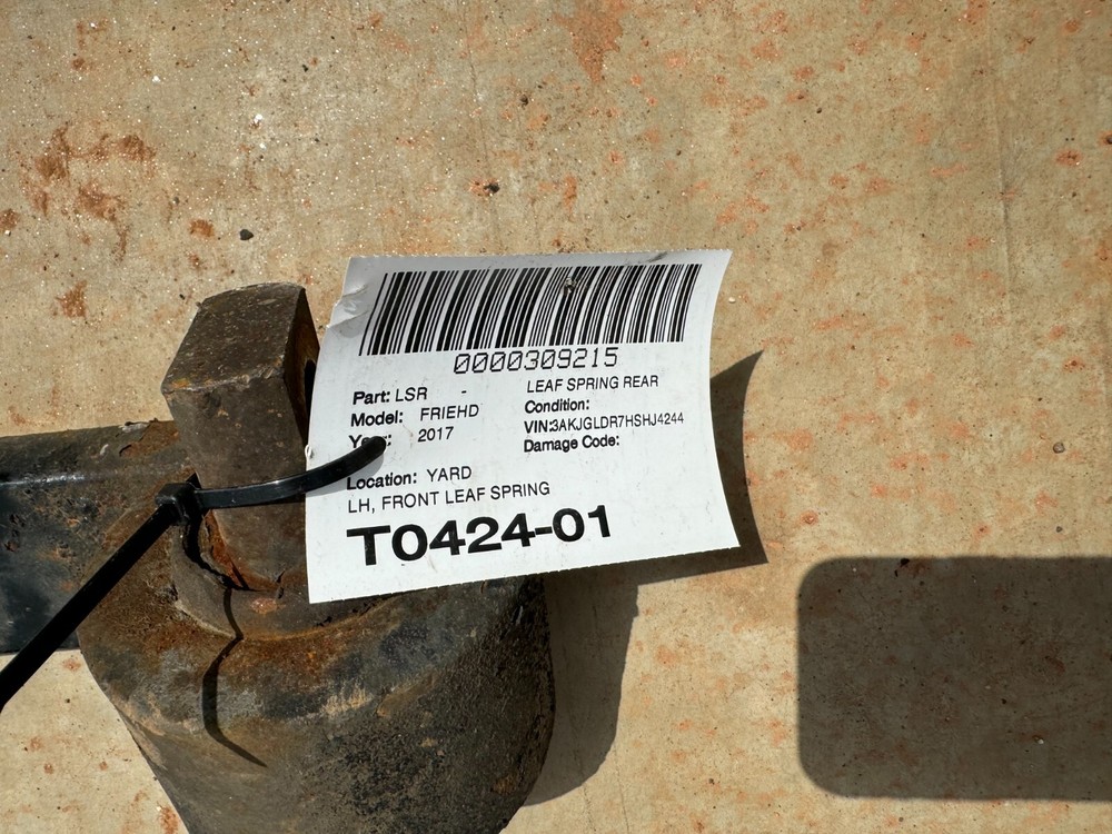2017 FREIGHTLINER CASCADIA EVOLUTION 125 DD13 REAR LEFT LH LEAF SPRING