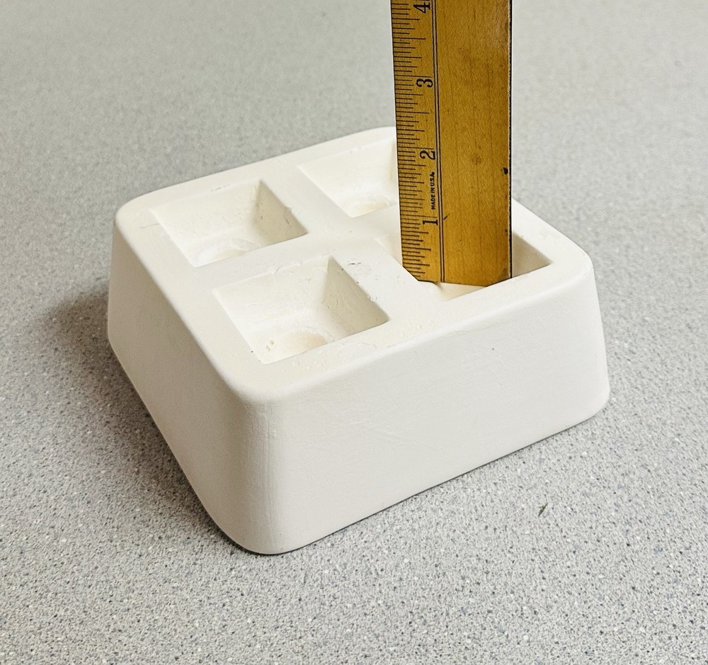 2010 CPI LF52 Square Knobs Slump Mold Fusing Glass Crafts Ceramic