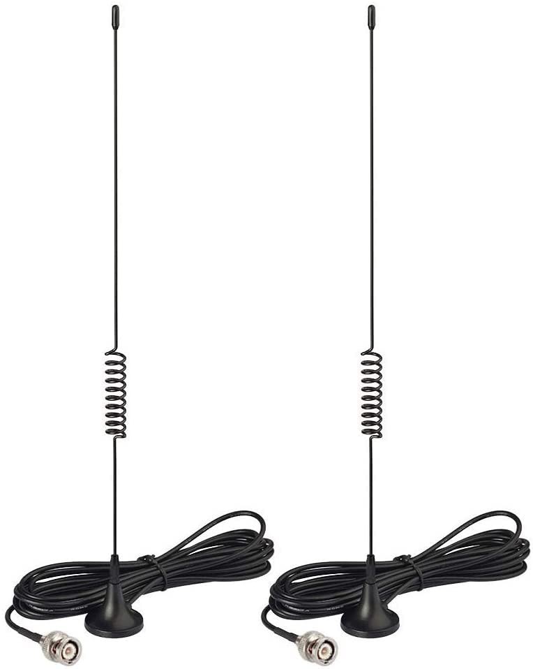 Bingfu Magnetic Base Wireless Microphone Receiver Antenna UHF BNC