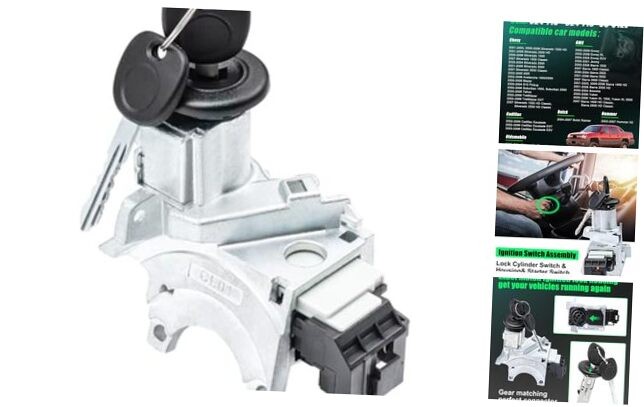 Ignition Assembly - Lock Cylinder Switch & Cylinder Housing & Starter Switch