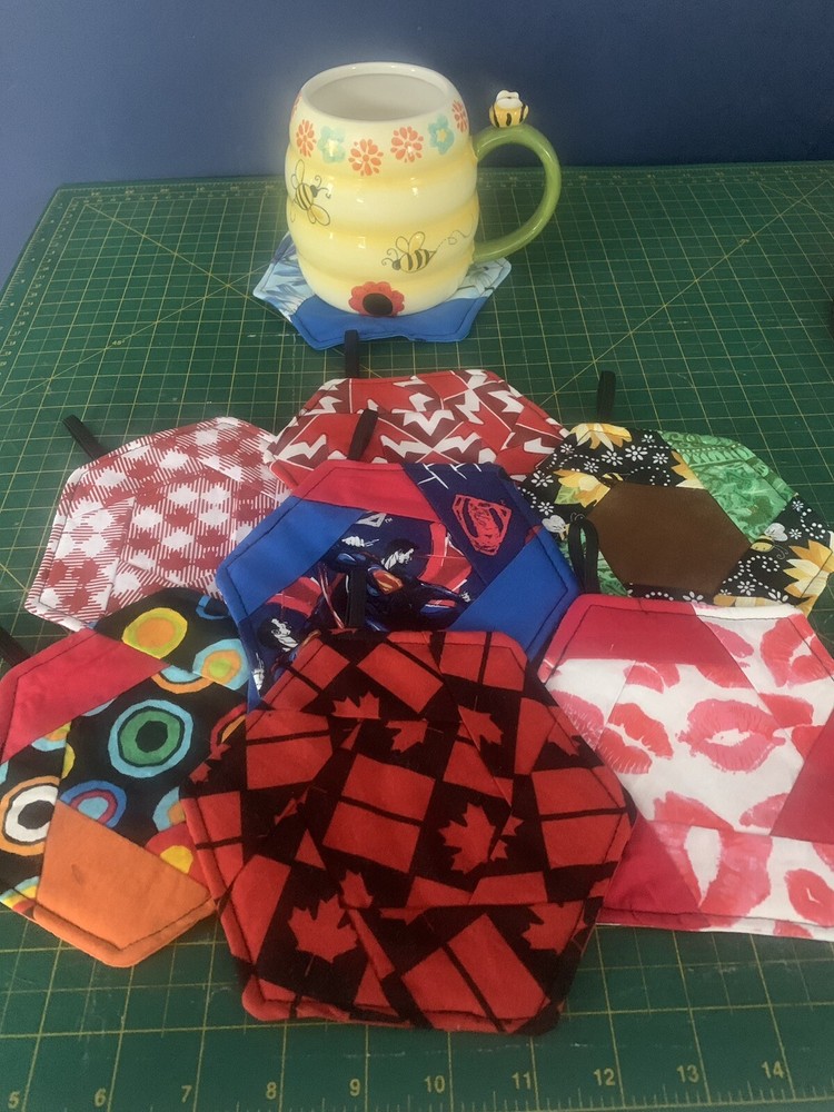 quilted mug rugs