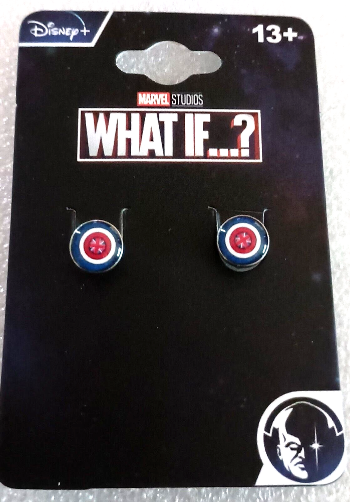 Marvel What If..? Captain Britain? Stud Earrings New NOS MOC