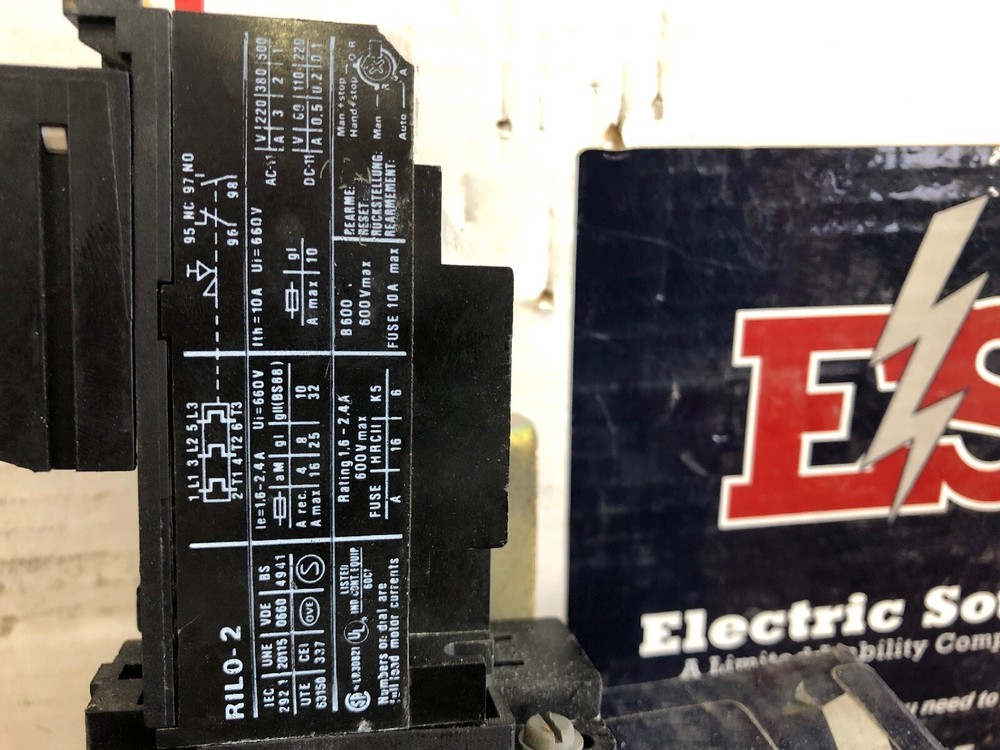 AGUI Overload Relay RILO-2 1.6-2.4 Amp 600 Volt