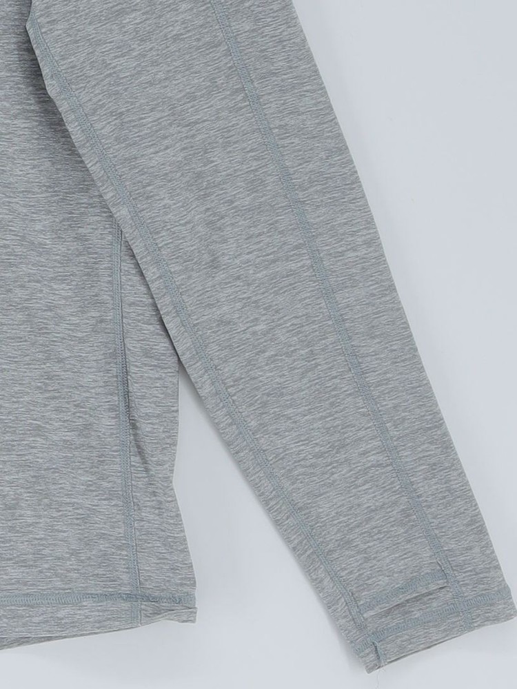 Under Armour Men's Loungewear S Grey Polyester with Elastane Mock Neck Basic